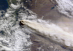 Chilean volcano eruption - NASA photo