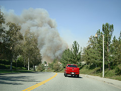 driving into smoke