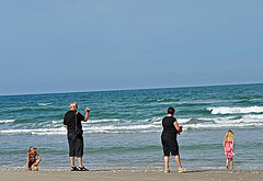 Grandparents and grandkids on vacation