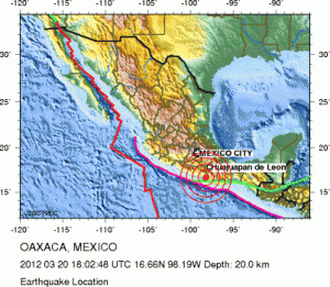USGS Earthquake Location Map