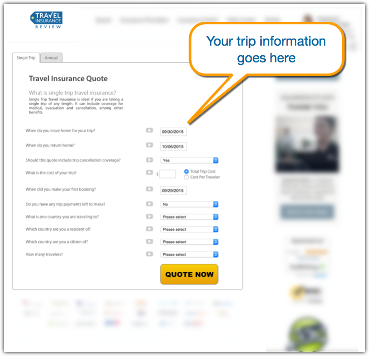 Travel Insurance Comparison Chart