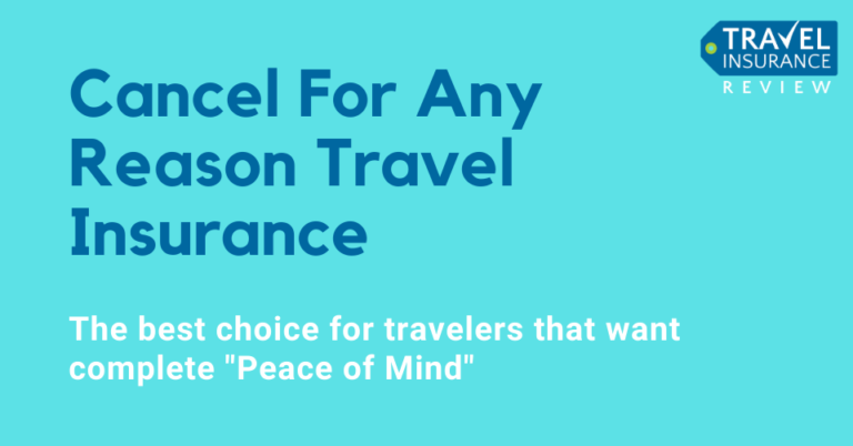 cancel for any reason travel insurance uk providers