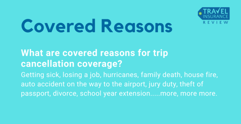 travel insurance cancellation reasons