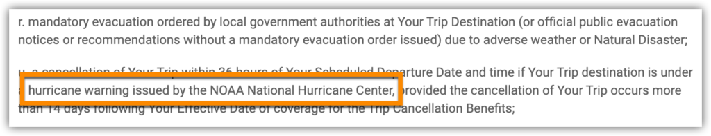 NOAA warnings are covered