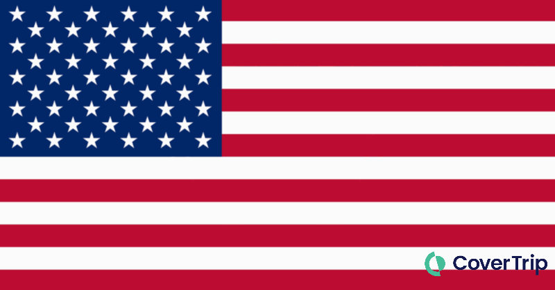 American flag and passport animation
